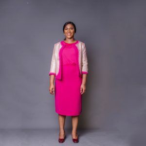 Isabella Pink Skirt Suit
